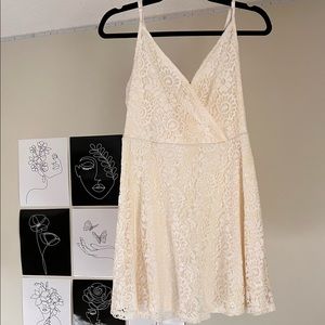 Lace white/cream dress, summer dress